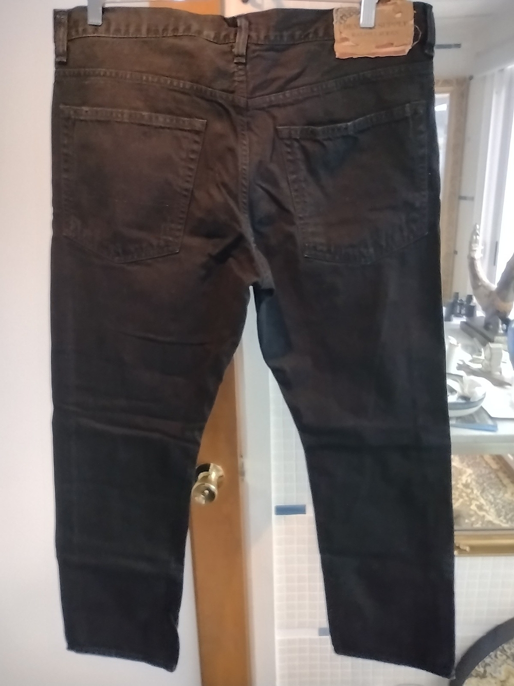 Denim & Supply Ralph Lauren Black Jeans with Flag Patch